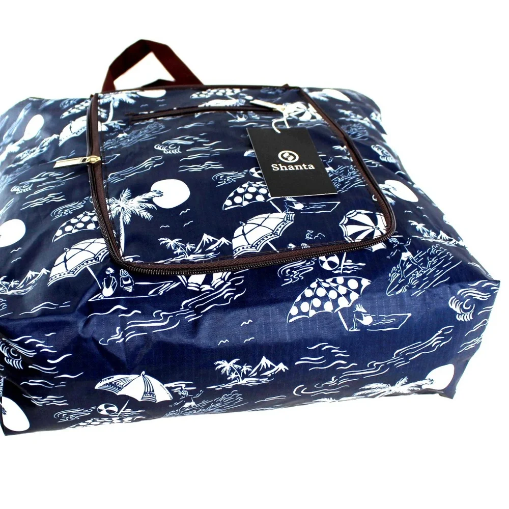 Foldable Tote Bag for Women-Top zipper Closure Premium Quality Lightweight NEW
